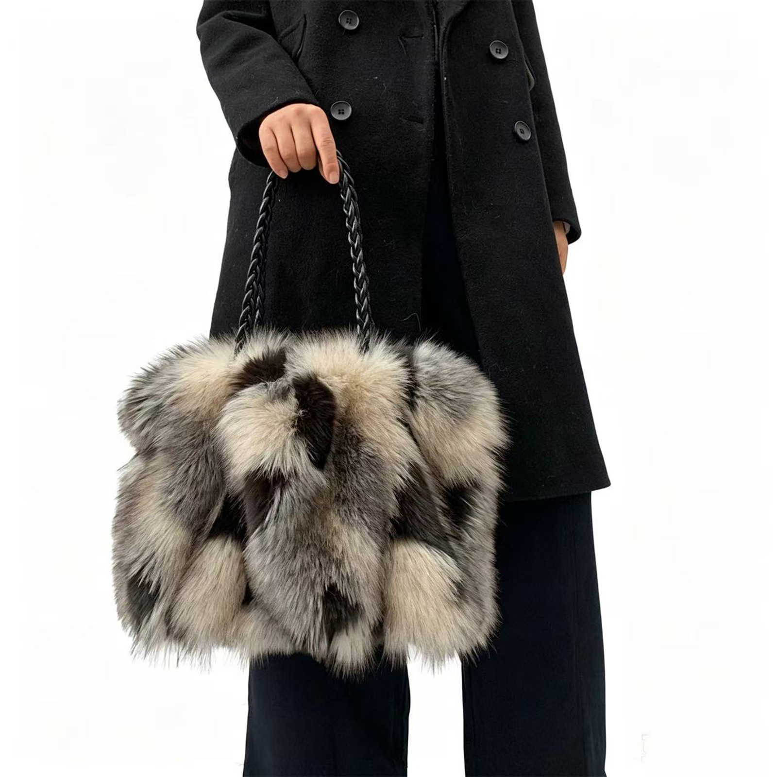 Women Bags Max - Borsa a Spalla in Finta Pelliccia