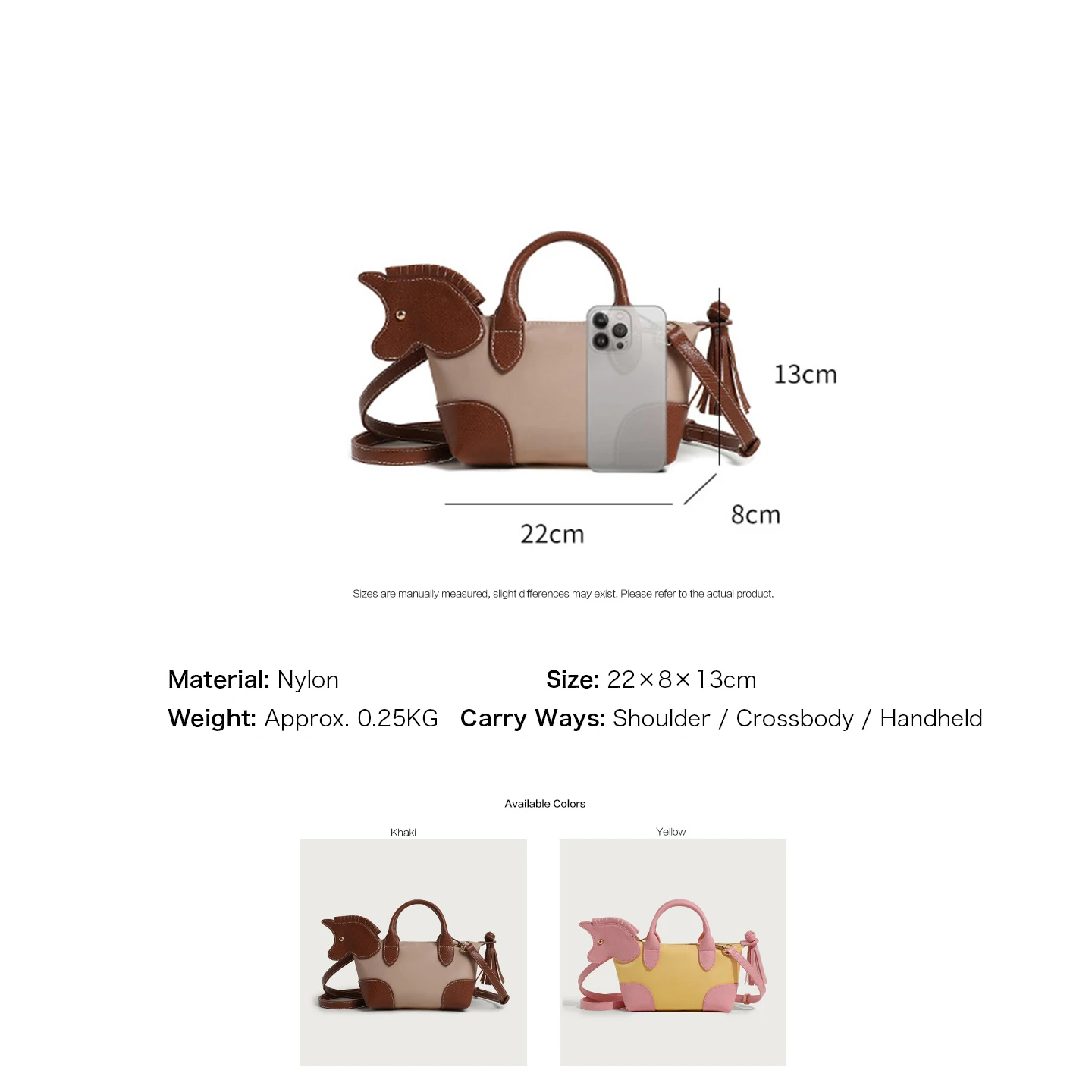 Borsa Mini a Forma di Cavallo, - Women Bags Max recensione e prezzo